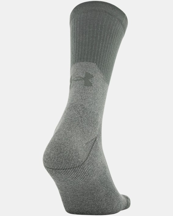 Men's UA Phenom Crew Socks 3-Pack, Gray, pdpMainDesktop image number 3